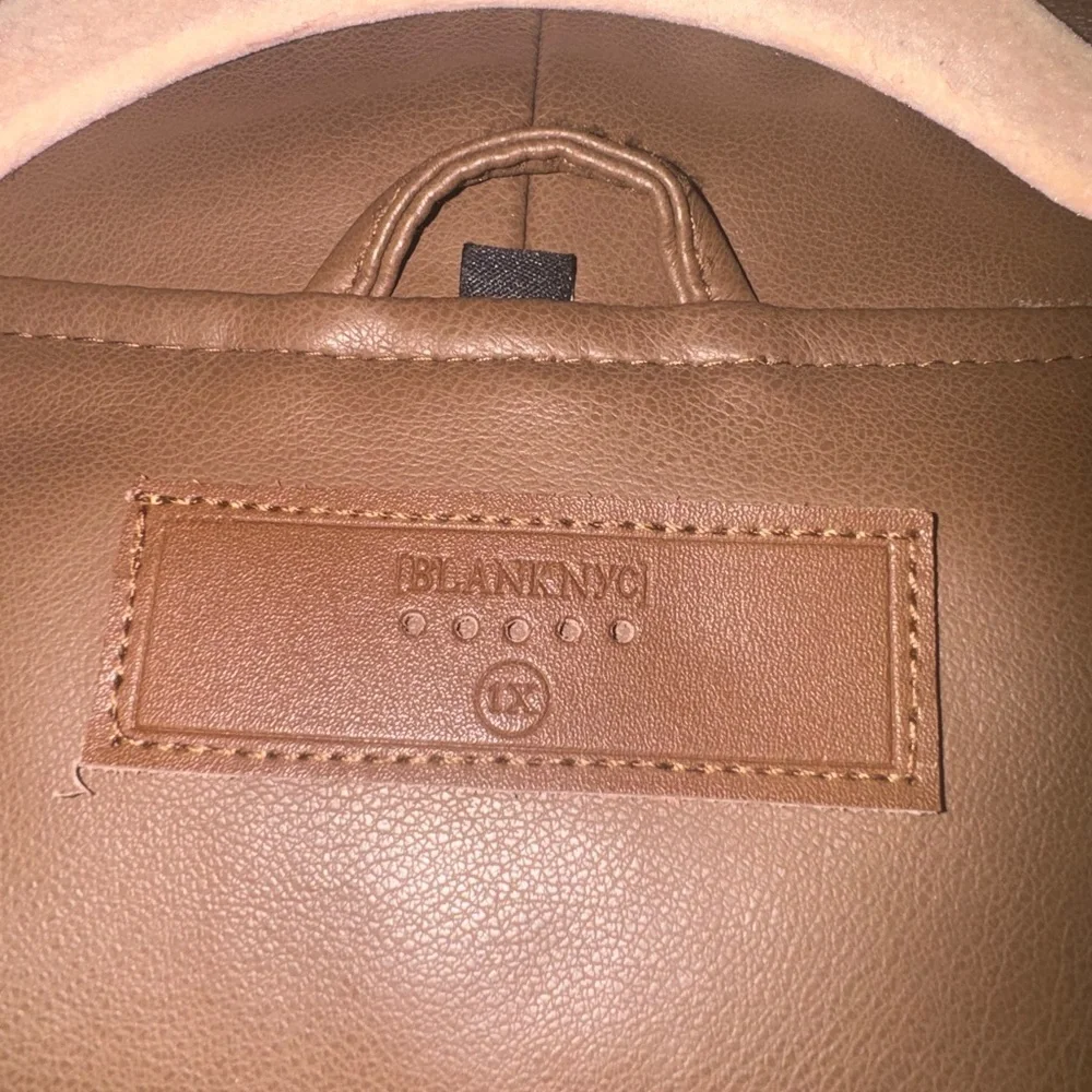 Blank NYC Tan Faux Leather Jacket - Picture 2 of 8